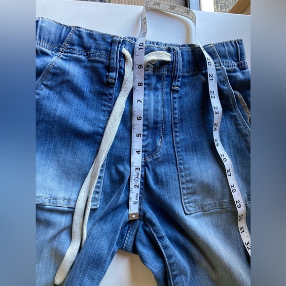 Judy Blue High Waist Drawstring Denim Jeans Zip Fly Belt Loops Pockets Size 25 - Picture 13 of 16